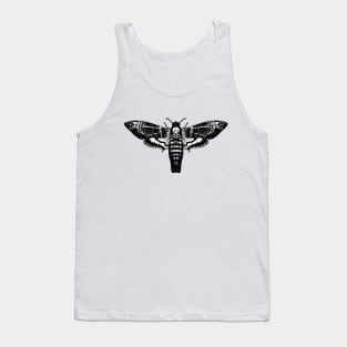 Death Moth | Black and White Tank Top